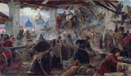 Die Verteidigung des Dreifaltigkeitsklosters in Sergijew Possad, 1892